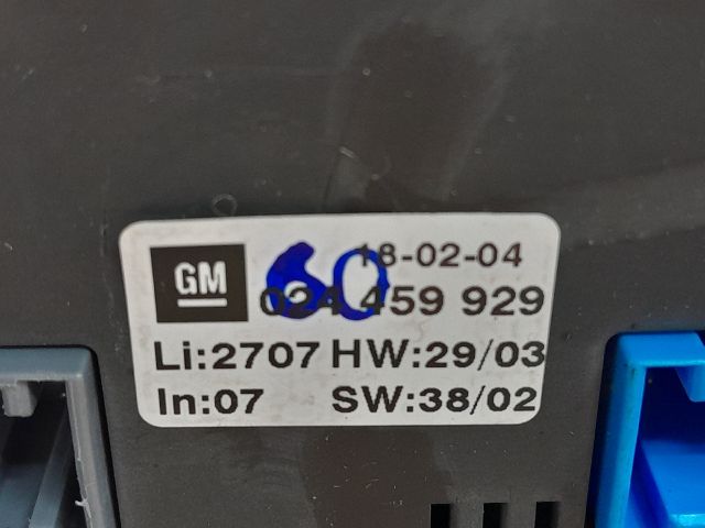 bontott OPEL ZAFIRA A Fűtéskapcsoló (digit klímás)