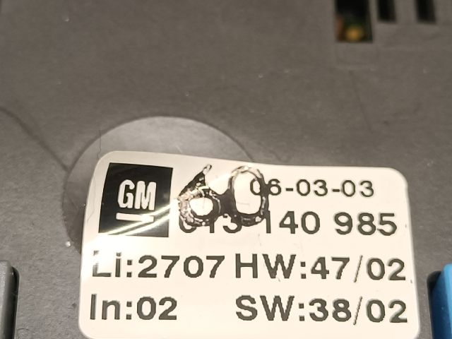 bontott OPEL ZAFIRA A Fűtéskapcsoló (digit klímás)