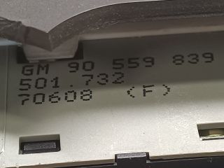 bontott OPEL ZAFIRA A Fűtéskapcsoló (manuális klímás)