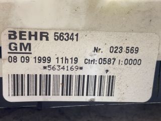 bontott OPEL ZAFIRA A Fűtéskapcsoló (manuális klímás)