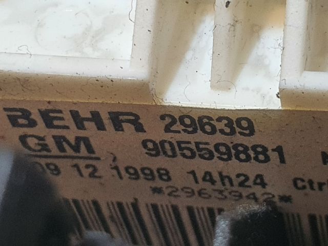 bontott OPEL ZAFIRA A Fűtéskapcsoló (manuális klímás)