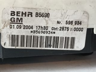 bontott OPEL ZAFIRA A Fűtéskapcsoló (manuális klímás)