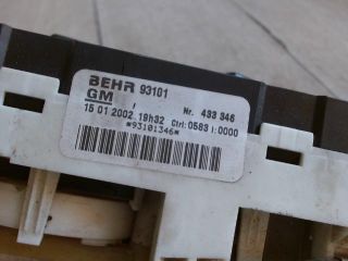 bontott OPEL ZAFIRA A Fűtéskapcsoló