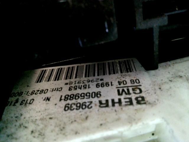 bontott OPEL ZAFIRA A Fűtéskapcsoló