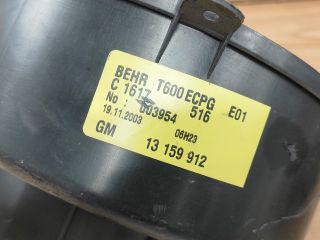 bontott OPEL ZAFIRA A Fűtőmotor (Klímás)