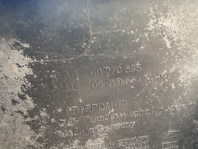 bontott OPEL ZAFIRA A Hátsó Lökhárító (Részeivel)