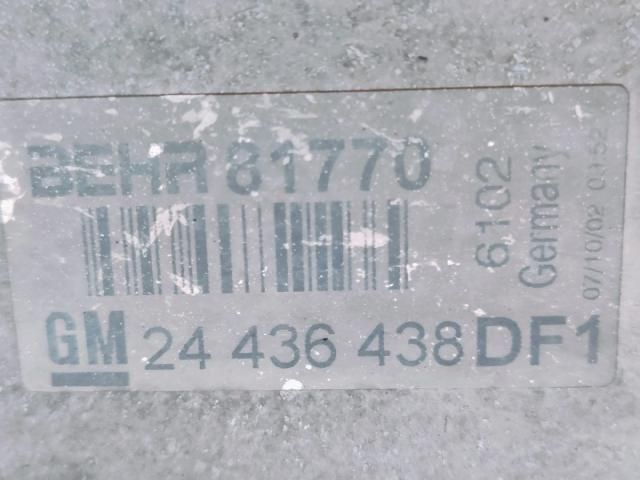 bontott OPEL ZAFIRA A Intercooler