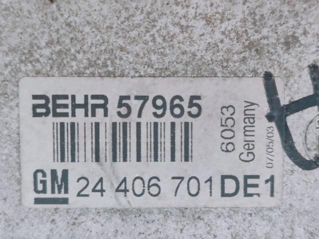 bontott OPEL ZAFIRA A Intercooler