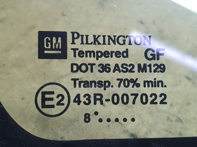 bontott OPEL ZAFIRA A Jobb A Oszlop Oldalablak Üveg