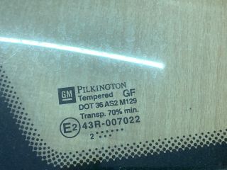bontott OPEL ZAFIRA A Jobb A Oszlop Oldalablak Üveg