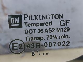 bontott OPEL ZAFIRA A Jobb C Oszlop Oldalablak Üveg
