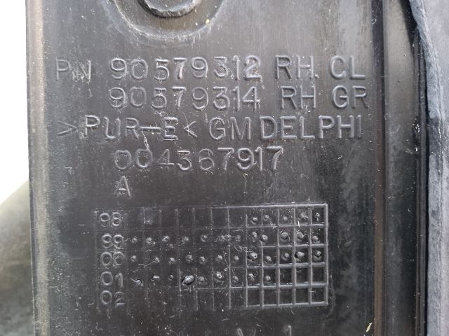 bontott OPEL ZAFIRA A Jobb C Oszlop Oldalablak Üveg