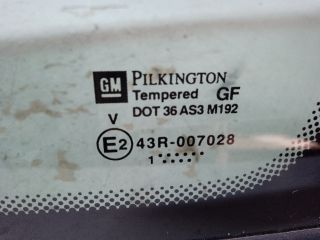 bontott OPEL ZAFIRA A Jobb C Oszlop Oldalablak Üveg