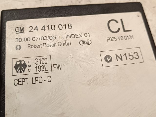 bontott OPEL ZAFIRA A Komfort Elektronika