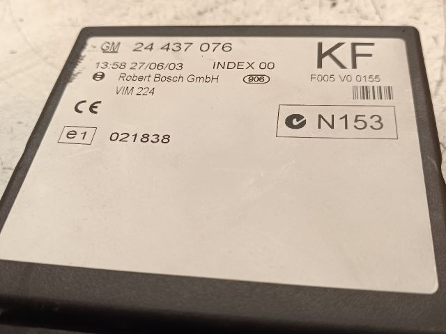 bontott OPEL ZAFIRA A Komfort Elektronika