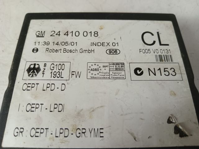 bontott OPEL ZAFIRA A Komfort Elektronika