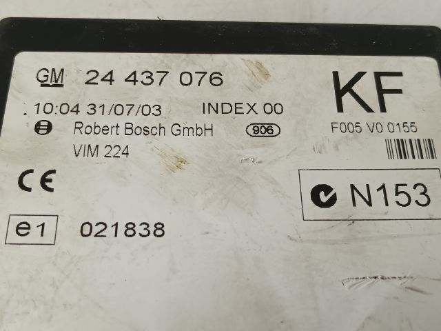 bontott OPEL ZAFIRA A Központizár Elektronika