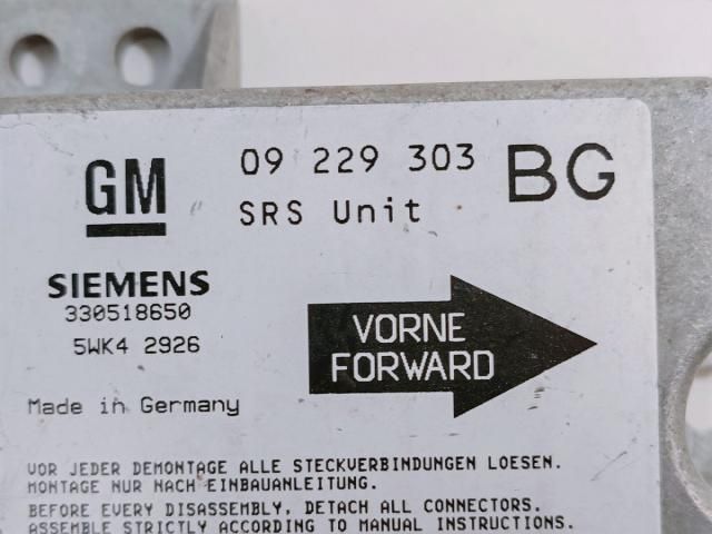 bontott OPEL ZAFIRA A Légzsák Elektronika