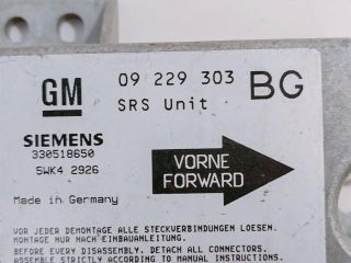 bontott OPEL ZAFIRA A Légzsák Elektronika