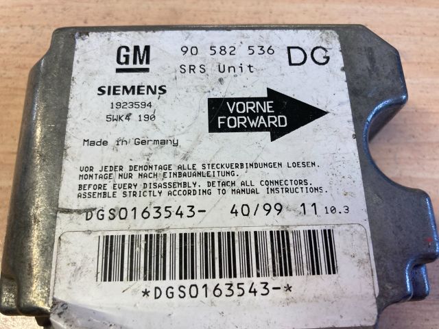 bontott OPEL ZAFIRA A Légzsák Elektronika