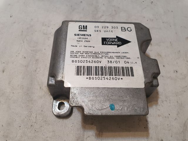 bontott OPEL ZAFIRA A Légzsák Elektronika