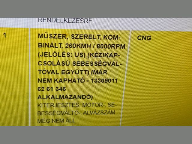 bontott OPEL ZAFIRA B Kilométeróra