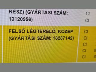 bontott OPEL ZAFIRA B Homlokfal (Üres lemez)