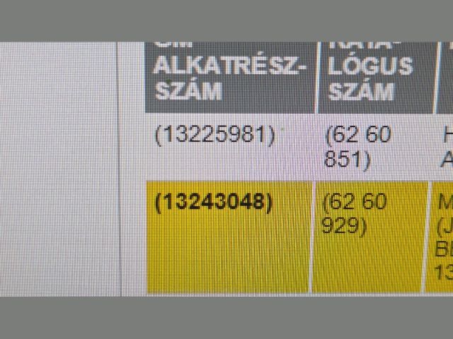 bontott OPEL ZAFIRA B Kilométeróra