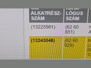 bontott OPEL ZAFIRA B Kilométeróra