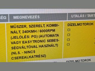 bontott OPEL ZAFIRA B Kilométeróra