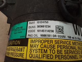 bontott OPEL ZAFIRA B Klímakompresszor