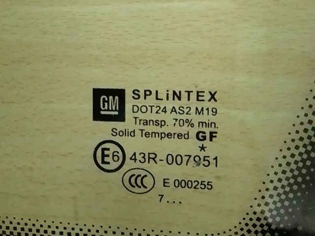 bontott OPEL ZAFIRA B Bal A Oszlop Oldalablak Üveg