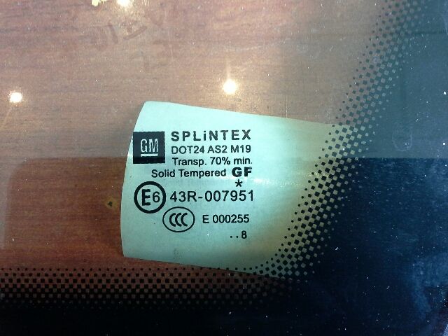 bontott OPEL ZAFIRA B Bal A Oszlop Oldalablak Üveg