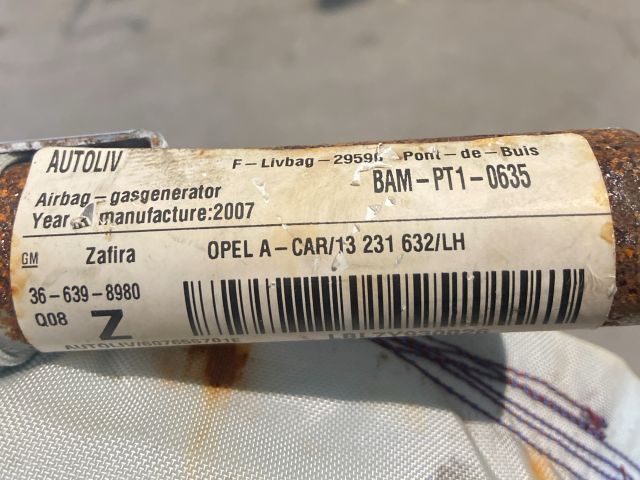 bontott OPEL ZAFIRA B Bal első Függöny Légzsák