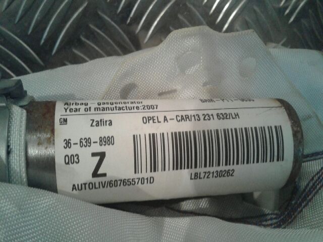 bontott OPEL ZAFIRA B Bal első Függöny Légzsák