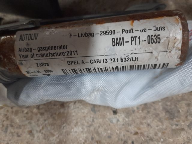 bontott OPEL ZAFIRA B Bal Függönylégzsák és Oldallégzsák