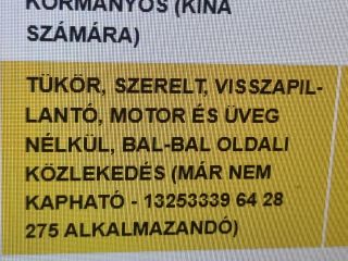 bontott OPEL ZAFIRA B Bal Visszapillantó Tükör (Elektromos)