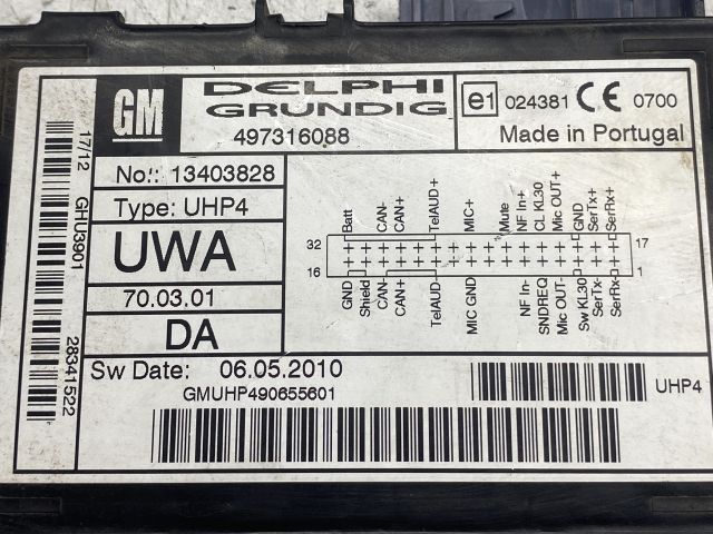 bontott OPEL ZAFIRA B Bluetooth Elektronika