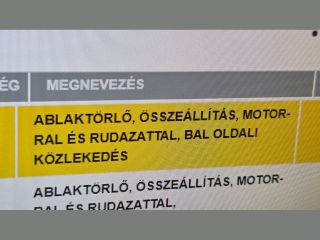 bontott OPEL ZAFIRA B Első Ablaktörlő Szerkezet Motorral