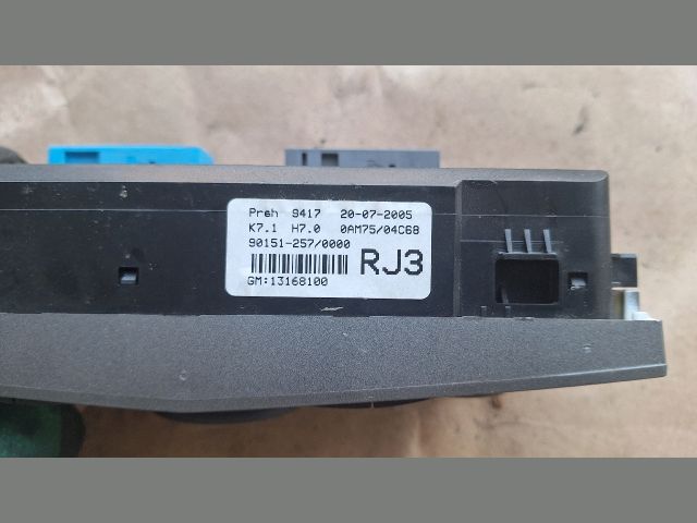 bontott OPEL ZAFIRA B Fűtéskapcsoló (manuális klímás)