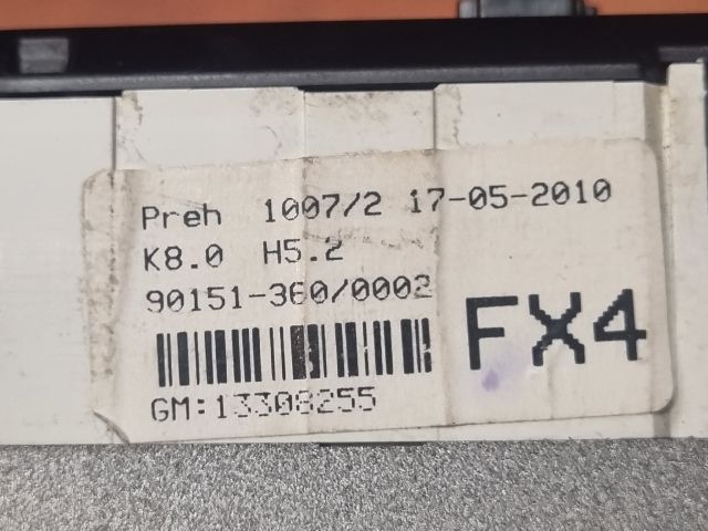 bontott OPEL ZAFIRA B Fűtéskapcsoló (manuális klímás)