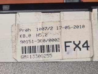 bontott OPEL ZAFIRA B Fűtéskapcsoló (manuális klímás)