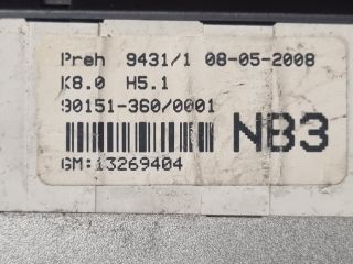 bontott OPEL ZAFIRA B Fűtéskapcsoló (manuális klímás)