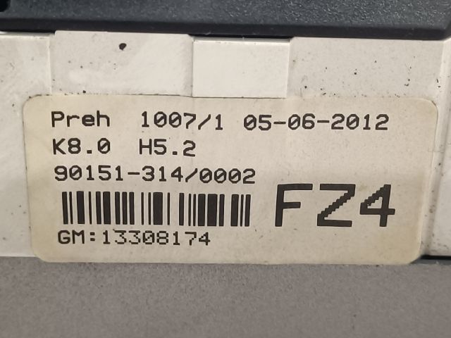 bontott OPEL ZAFIRA B Fűtéskapcsoló (manuális klímás)