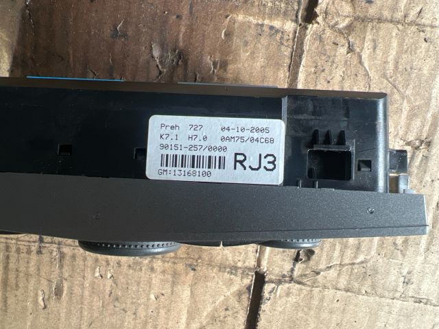 bontott OPEL ZAFIRA B Fűtéskapcsoló