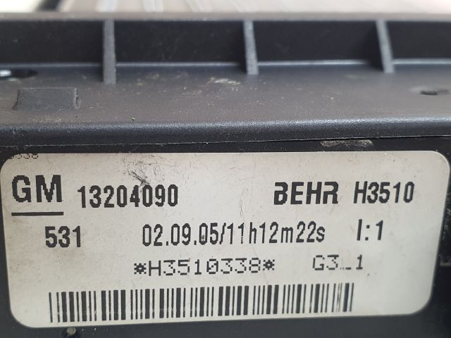 bontott OPEL ZAFIRA B Fűtőradiátor (Elektromos)