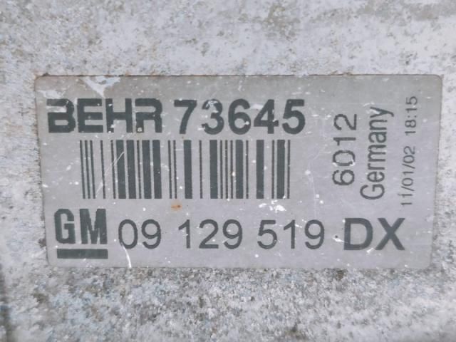 bontott OPEL ZAFIRA B Intercooler