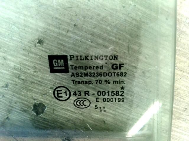 bontott OPEL ZAFIRA B Jobb C Oszlop Oldalablak Üveg