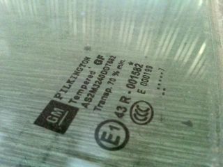 bontott OPEL ZAFIRA B Jobb első Ablak