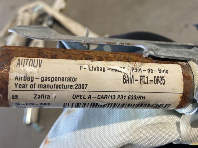 bontott OPEL ZAFIRA B Jobb első Függöny Légzsák